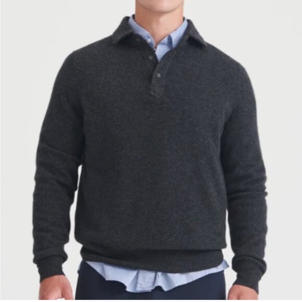 NAADAM Signature Cashmere‎ Long Sleeve Polo Medium